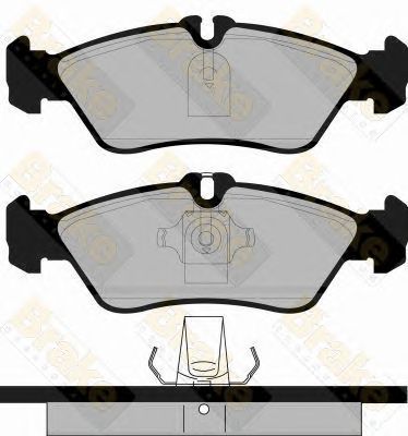 BRAKE ENGINEERING pa1104 -  Комплект тормозных колодок, дисковый тормоз